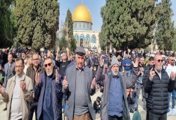 70 ألفًا يؤدون صلاة الجمعة في الأقصى