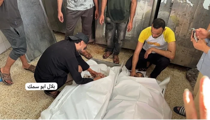 استشهاد شقيقين وإصابة آخرين بقصف صهيوني وسط غزة