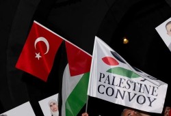 قافلة فلسطين تصل تركيا في مسيرتها التضامنية مع غزة