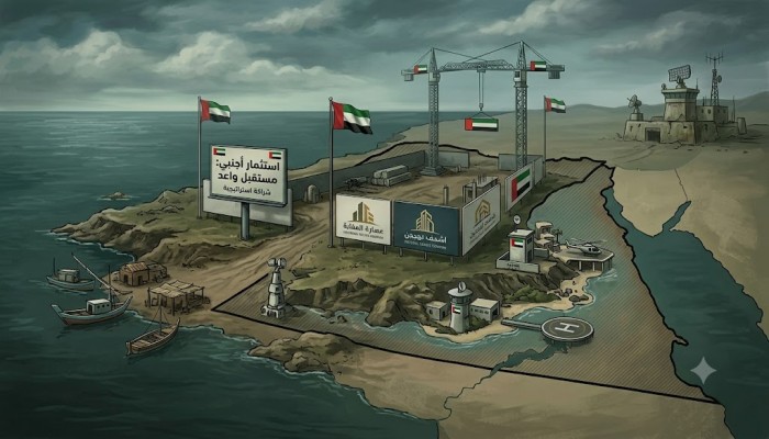 نظام الانقلاب يبيع قطعة أرض إستراتيجية جديدة للإمارات