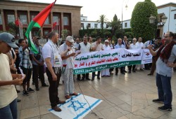 وقفة تضامنية مع فلسطين بالمغرب في ذكرى إحراق الأقصى